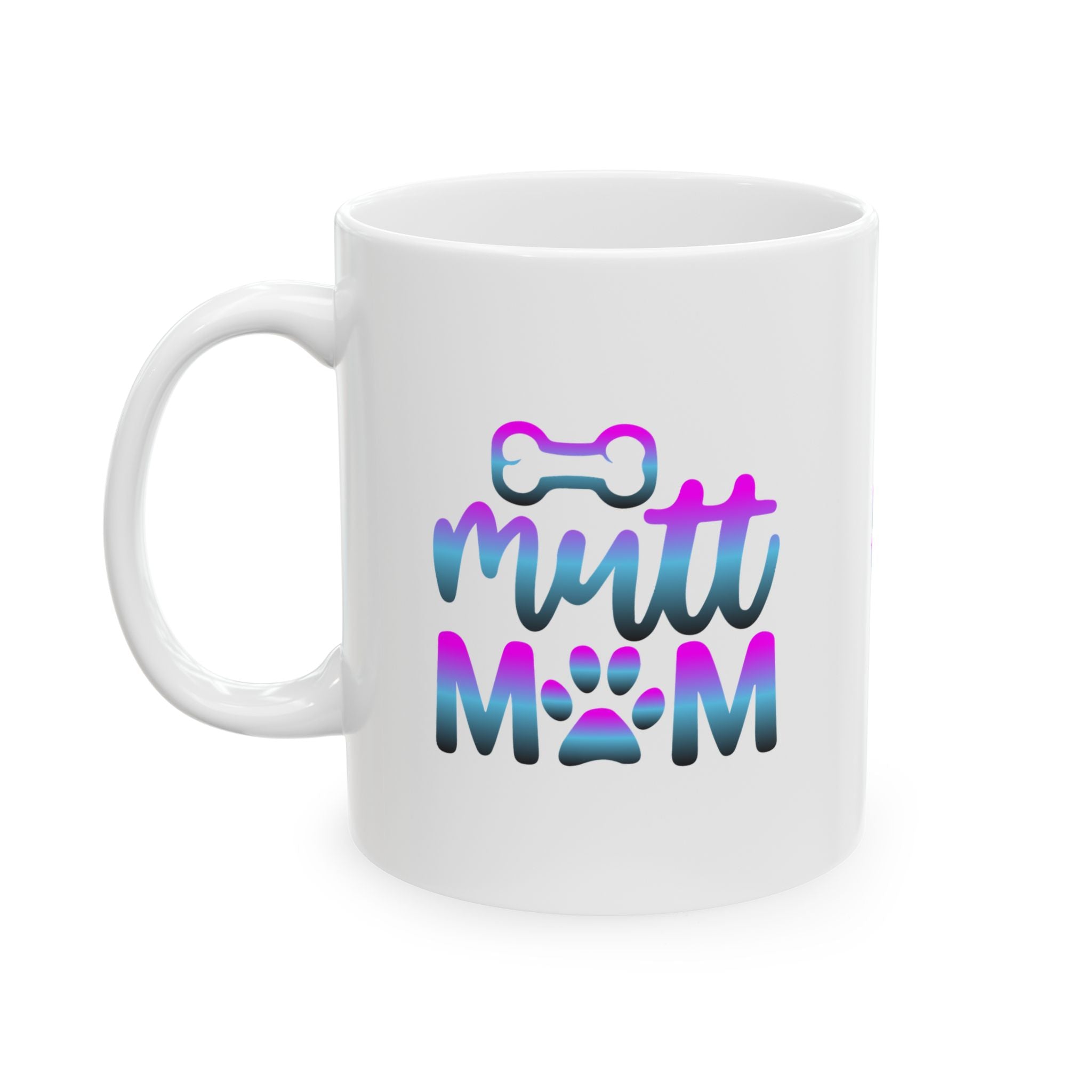 Cute Mutt Mom Ceramic Mug - Ideal Gift for Animal Lovers