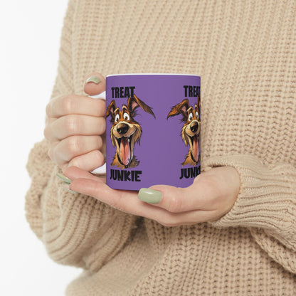 Funny Dog Lover Mug - 'Treat Junkie' - Perfect Gift for Pet Owners | Purrfect Pet Haven