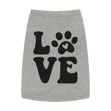 Cute Pet Tank Top - 'Love' Design for Dogs and Cats