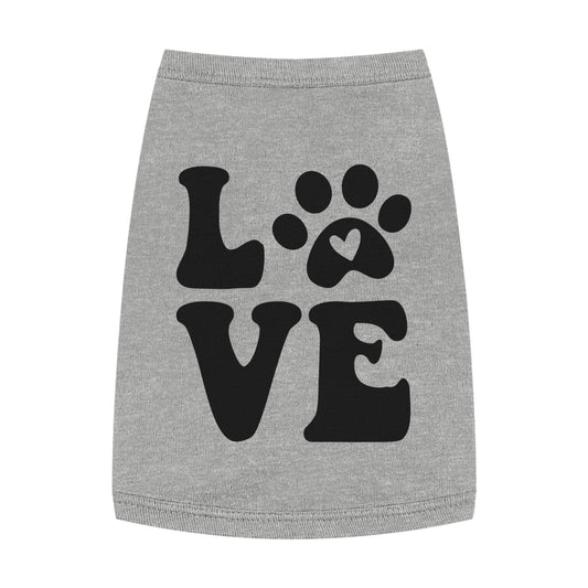 Cute Pet Tank Top - 'Love' Design for Dogs and Cats