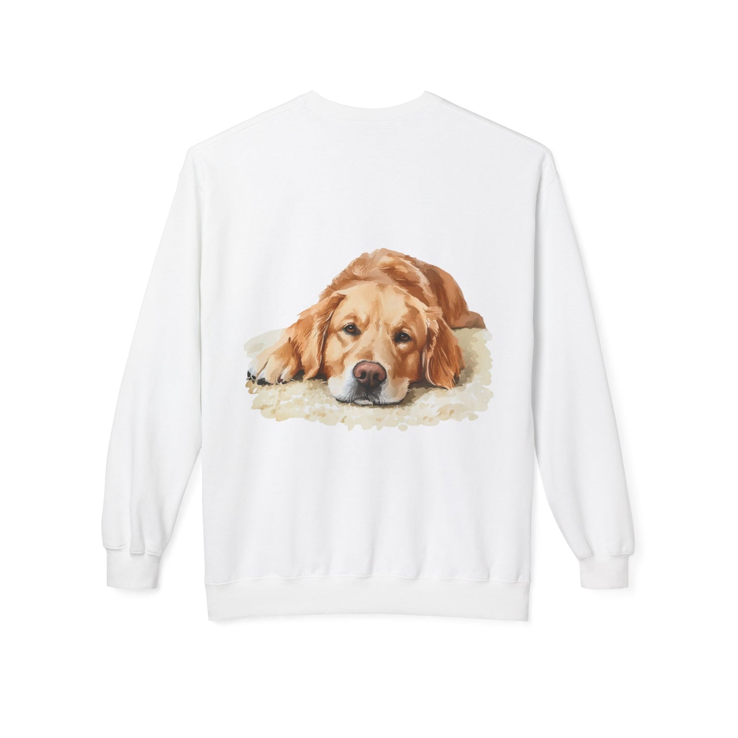Cozy Golden Retriever Sweatshirt - Naptime Ahead Cloud Design