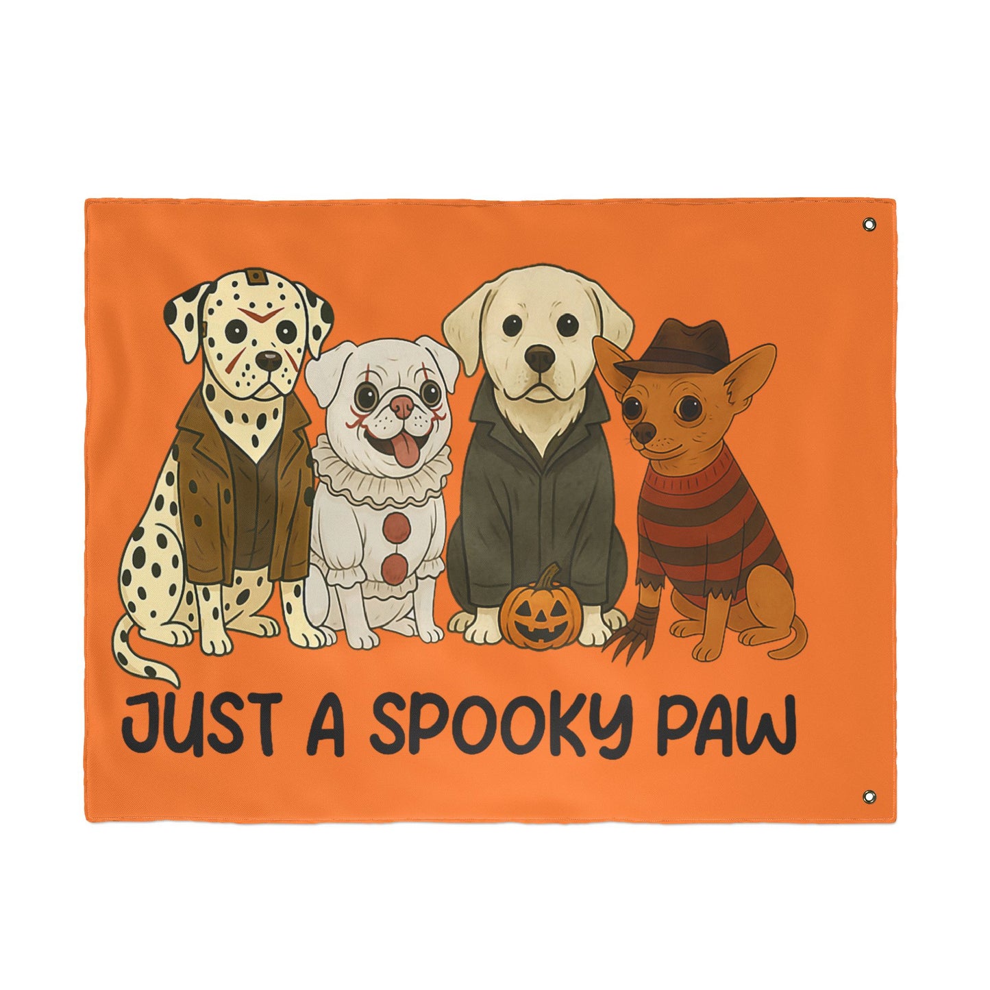 Halloween Dog Garden Flag - Spooky Pet Lover Outdoor Decoration