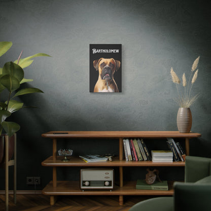 Personalized Dog Canvas Art - Custom Pet Portrait of Bartholomew | Purrfect Pet Haven