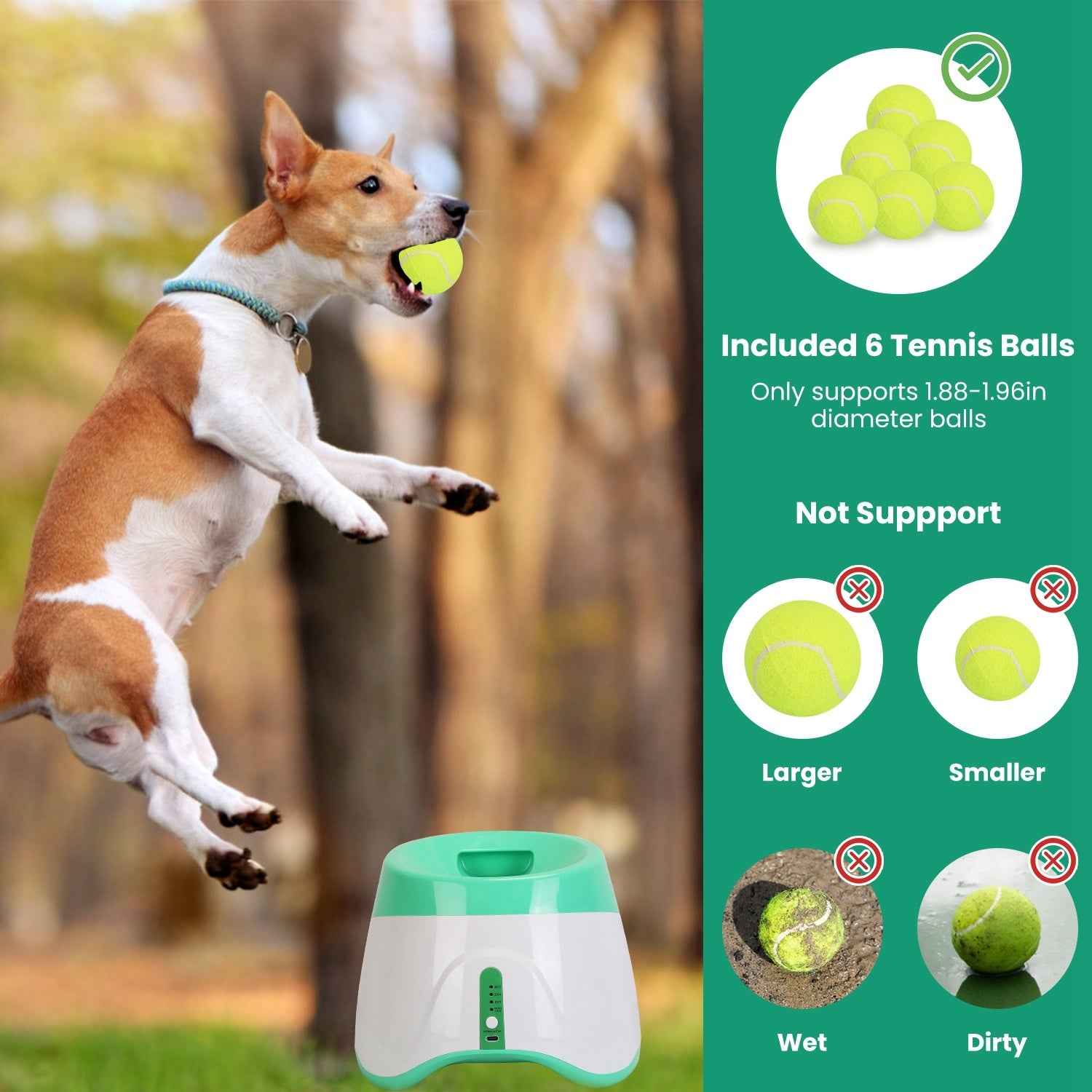 Automatic Dog Ball Launcher - Rechargeable Fetch Machine - Purrfect Pet Haven