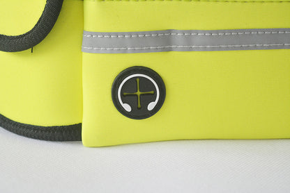 Waterproof Reflective Sports Running Pet Waist Bag with Traction Rope Leash