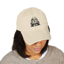 Embroidered Golden Retriever Jeep Hat - Vintage Distressed Cap