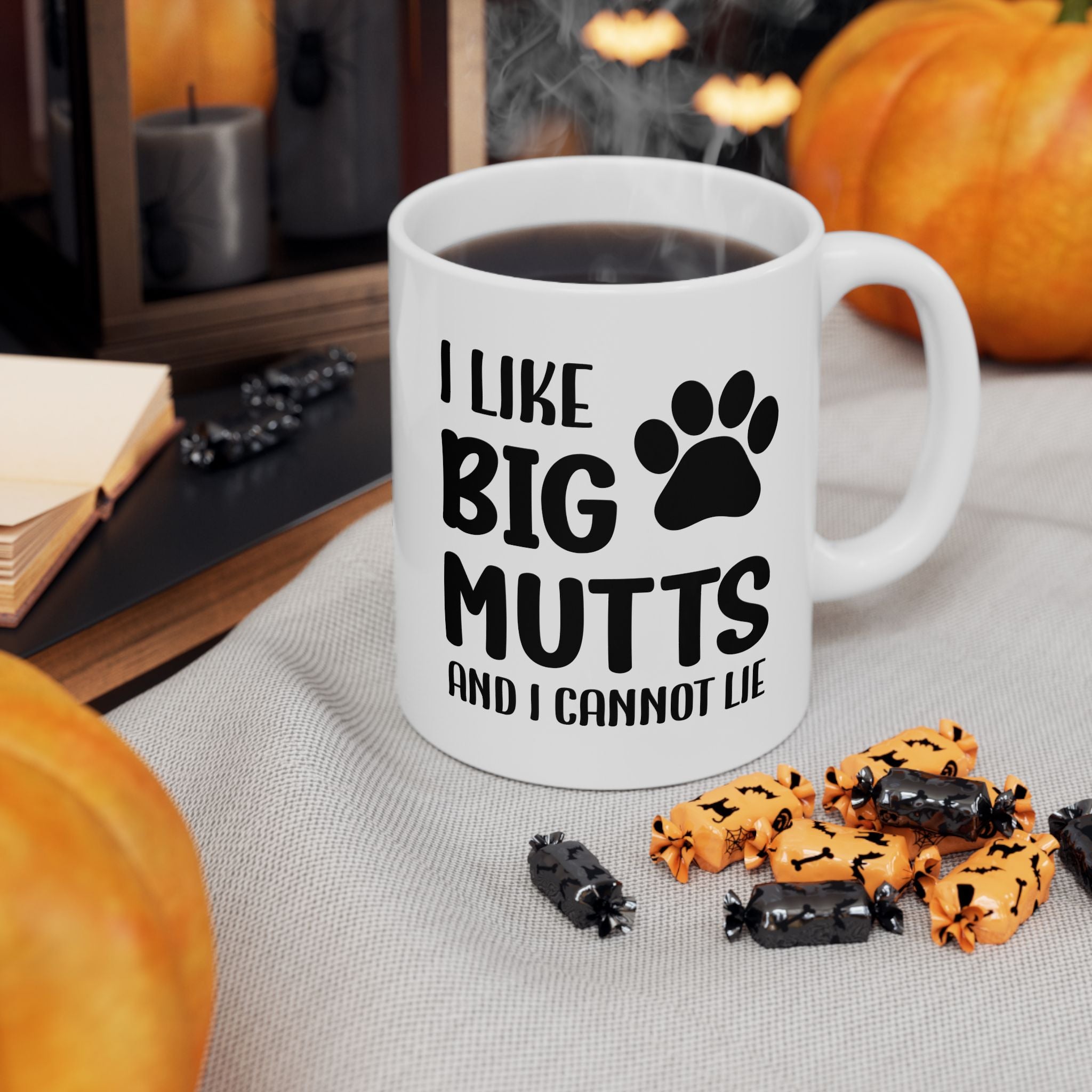 Ceramic Mug - 'I Like Big Mutts and I Cannot Lie' Funny Dog Lover Gift
