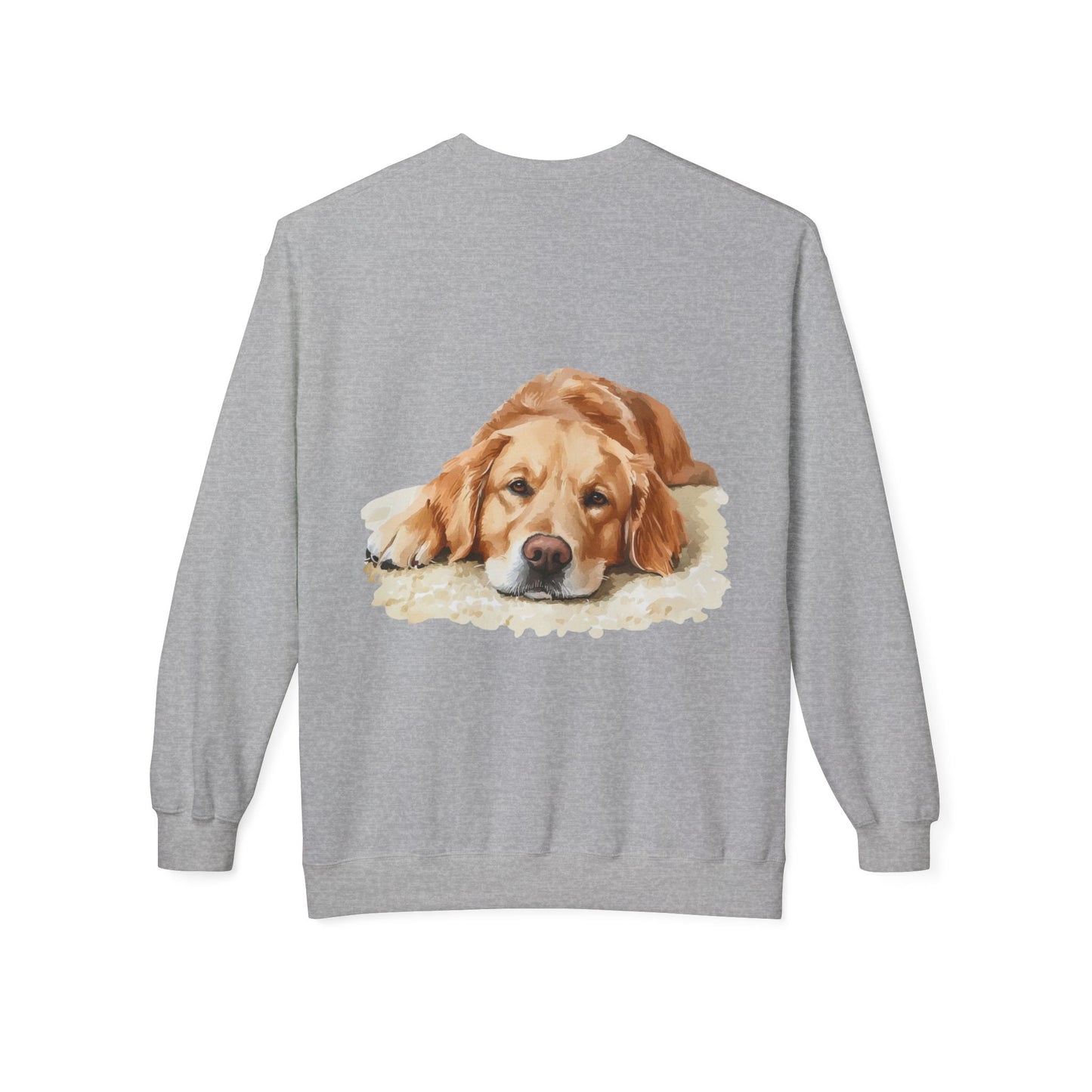 Cozy Golden Retriever Sweatshirt - Naptime Ahead Cloud Design