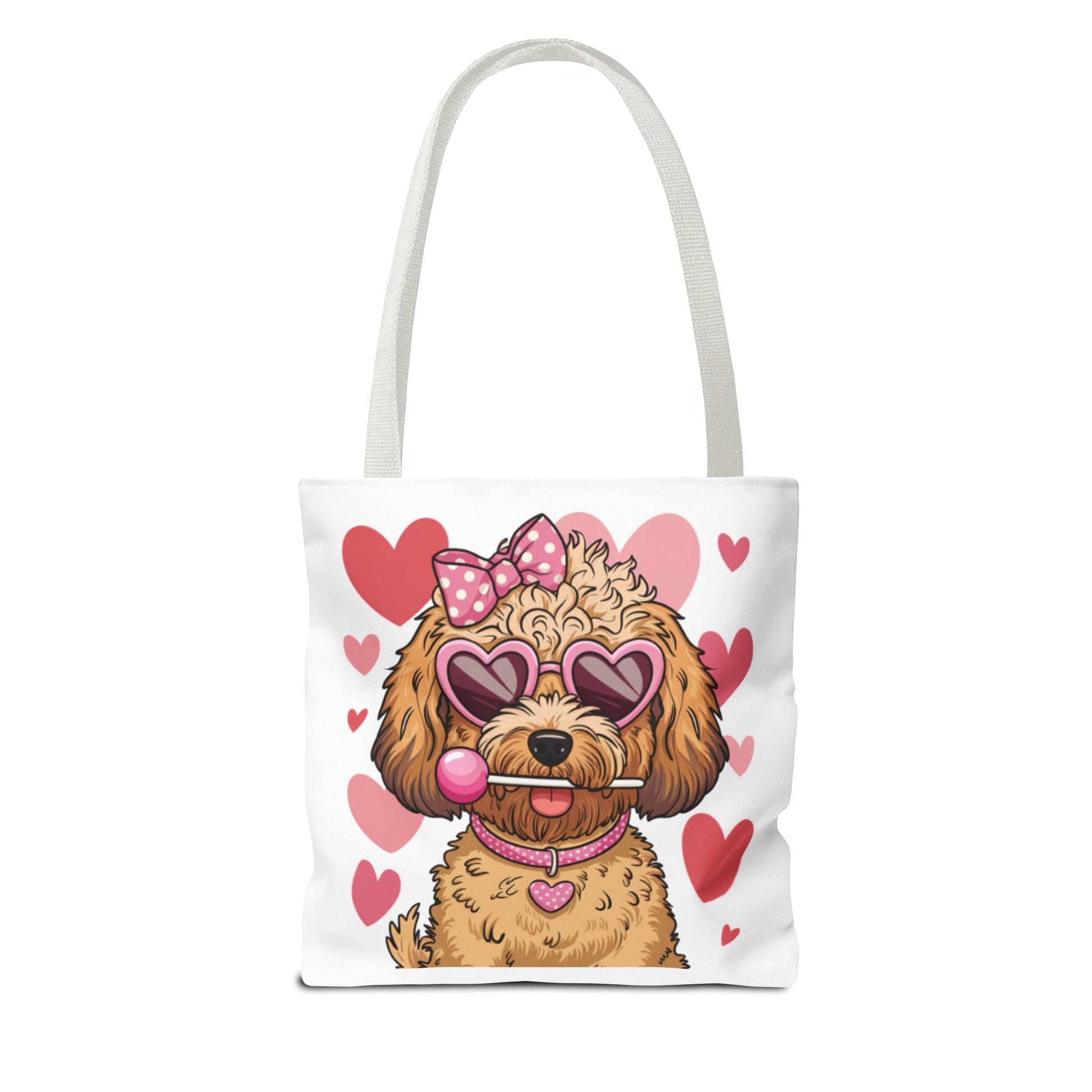 Cute Dog Lover Tote Bag with Heart Design | Purrfect Pet Haven