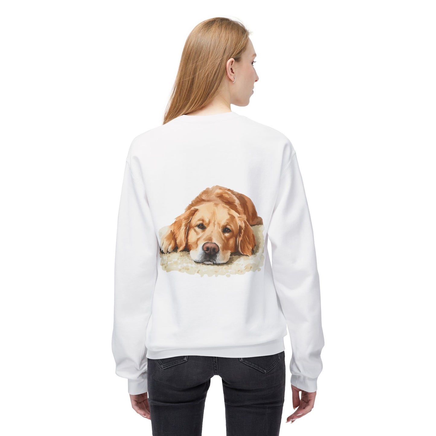 Cozy Golden Retriever Sweatshirt - Naptime Ahead Cloud Design