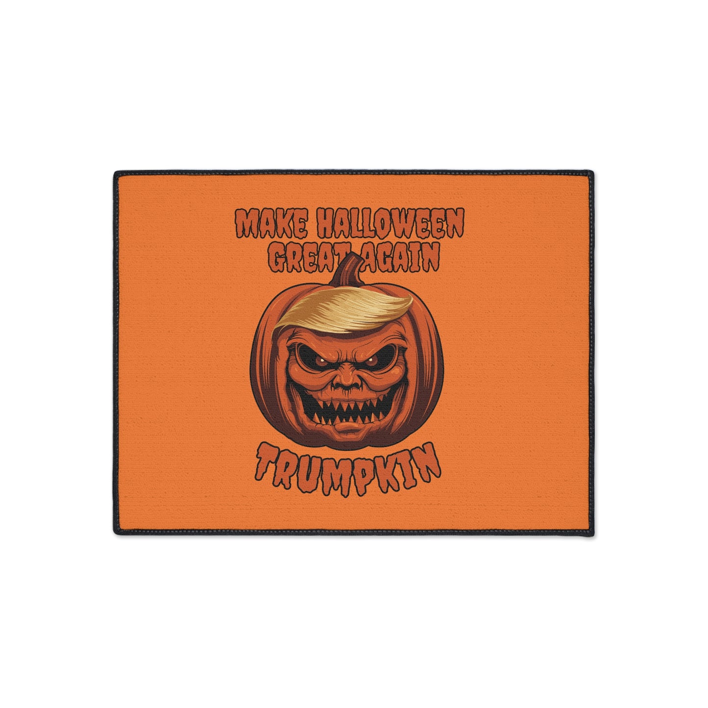 Make Halloween Great Again Floor Mat - Trump Pumpkin Doormat