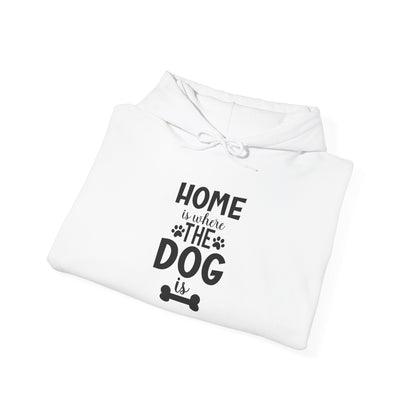 Home is Where the Dog Is Unisex Heavy Blend™ Hooded Sweatshirt | Purrfect Pet Haven