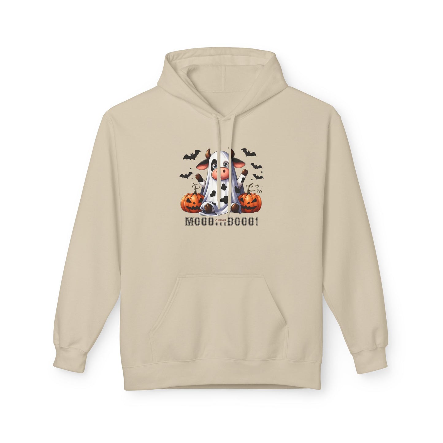 Mooo Cow Hoodie - Soft Fleece Unisex Sweatshirt