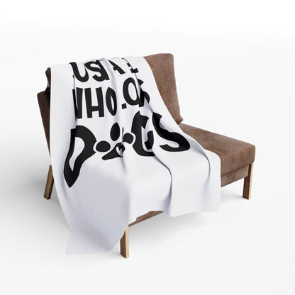 Just a Girl Who Loves Dogs - Fleece Blanket