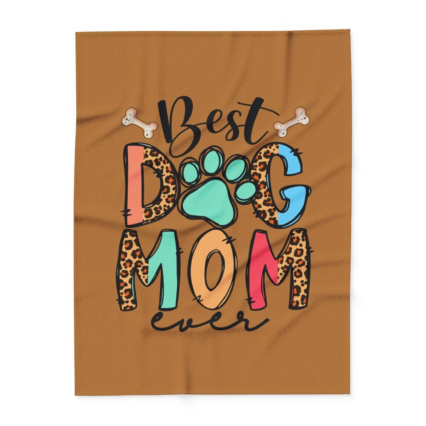 Best Dog Mom Ever Fleece Blanket - Cozy Pet Blankie