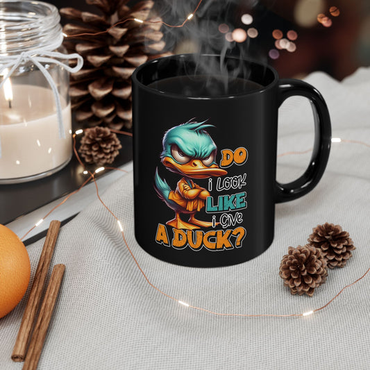 Funny Duck Quote Black Mug - 11oz & 15oz - Perfect Gift for Duck Lovers | Purrfect Pet Haven