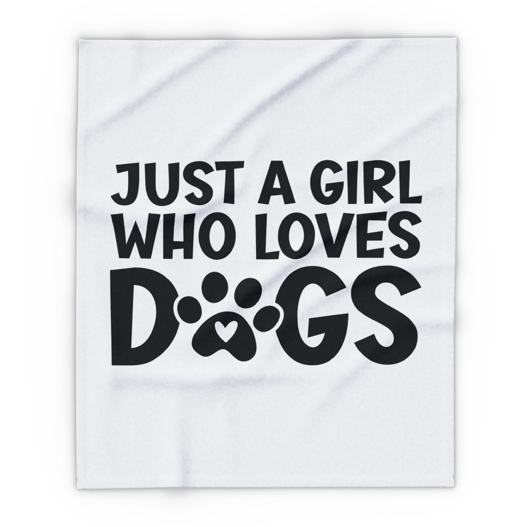 Just a Girl Who Loves Dogs - Fleece Blanket