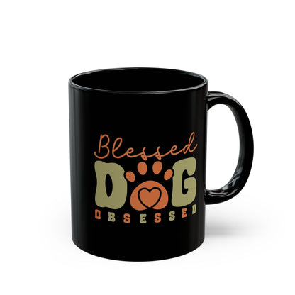 Blessed Dog Obsessed Black Mug - Perfect Gift for Dog Lovers | Purrfect Pet Haven
