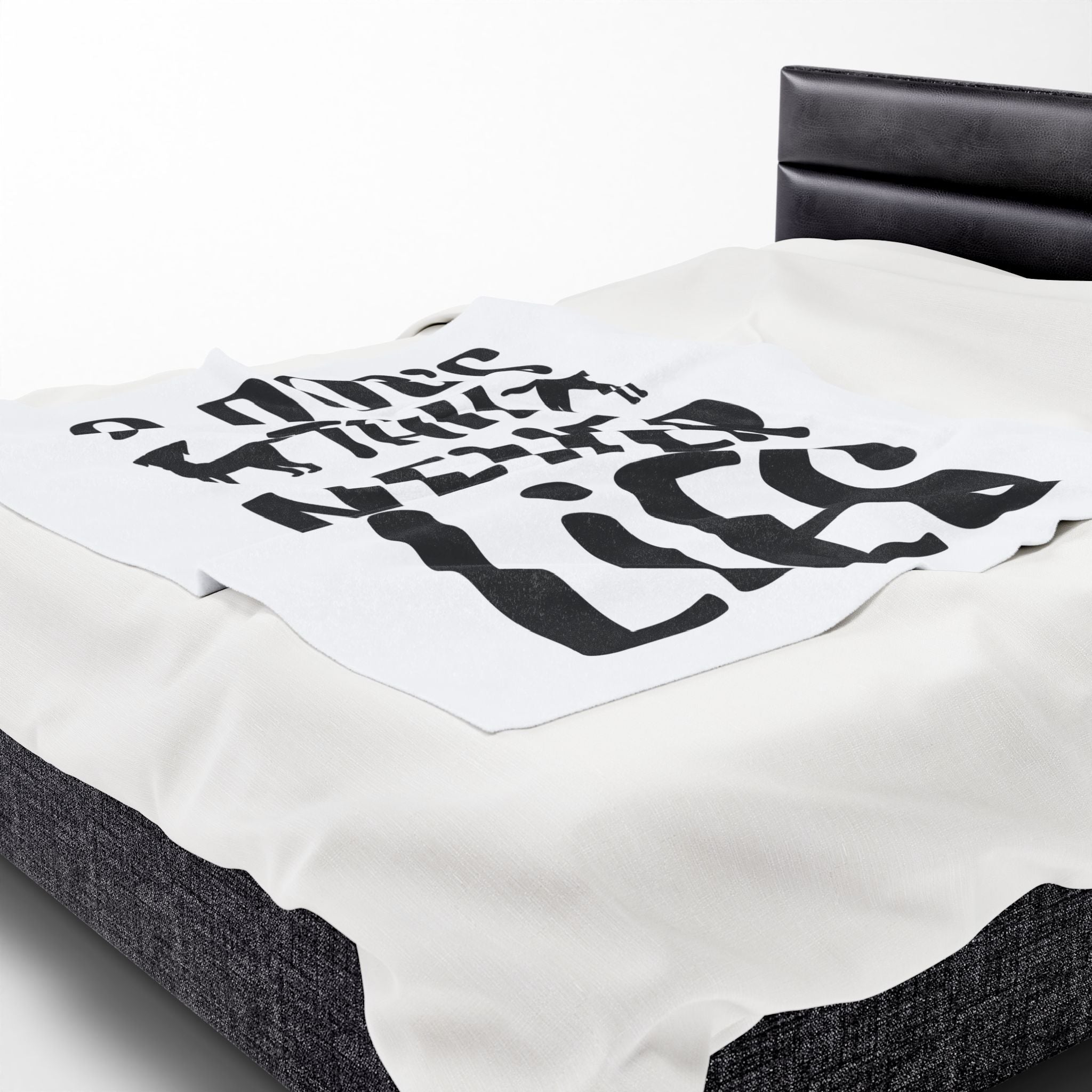Cozy Velveteen Plush Blanket - "A Dog's Tail Never Lies" - Pet Lover Gift
