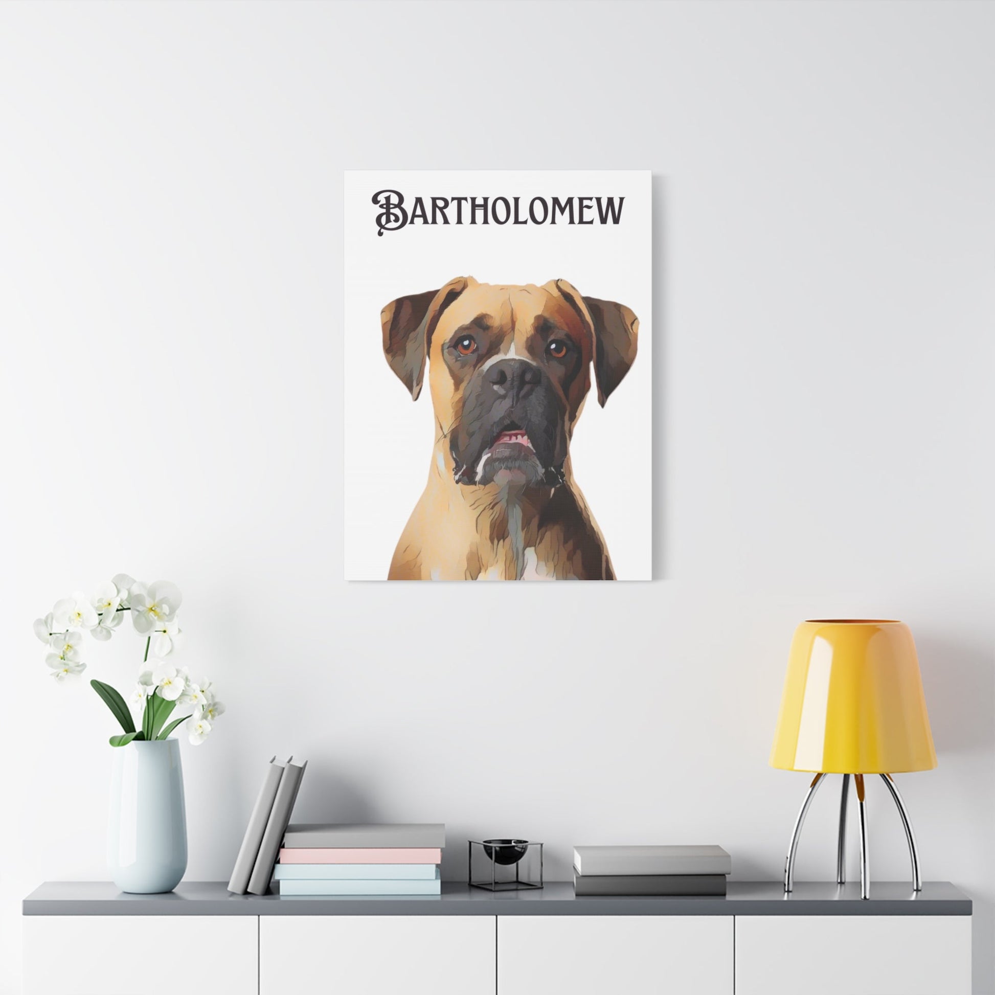PAW-sonalized White Canvas Print | Upload Photo~Choose size | Purrfect Pet Haven