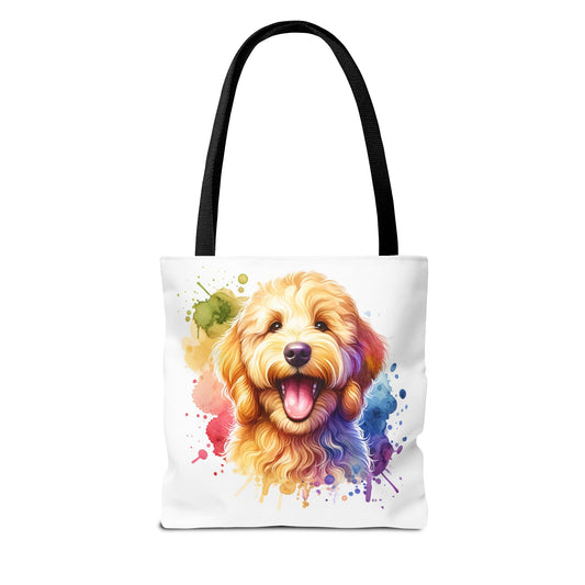 Colorful Goldendoodle Dog Lover Tote Bag - Fun Pet Art for All Occasions | Purrfect Pet Haven