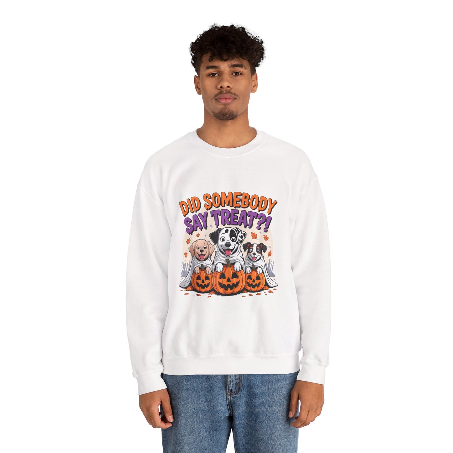 Halloween Dog Lover Crewneck - Cozy Spooky Season Pet Parent Sweatshirt