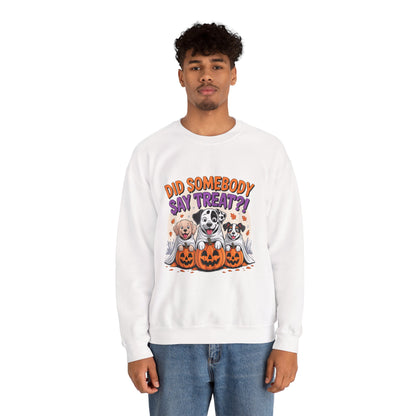 Halloween Dog Lover Crewneck - Cozy Spooky Season Pet Parent Sweatshirt