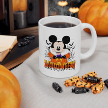Halloween Ceramic Mug, Spooky Coffee Cup, Trick or Treat Drinkware
