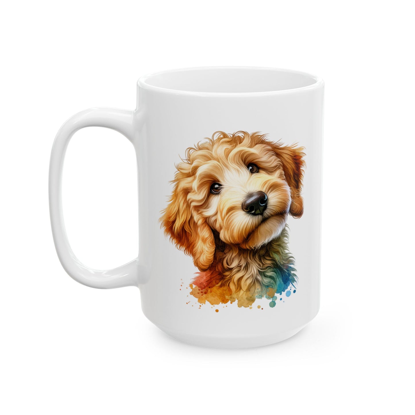 Cute Goldendoodle Dog Lovers Ceramic Mug - 11oz & 15oz - Perfect Gift for Doodle Owners