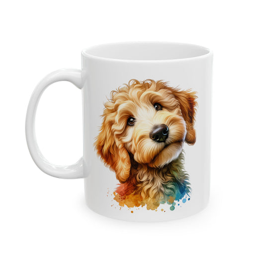 Cute Goldendoodle Dog Lovers Ceramic Mug - 11oz & 15oz - Perfect Gift for Doodle Owners