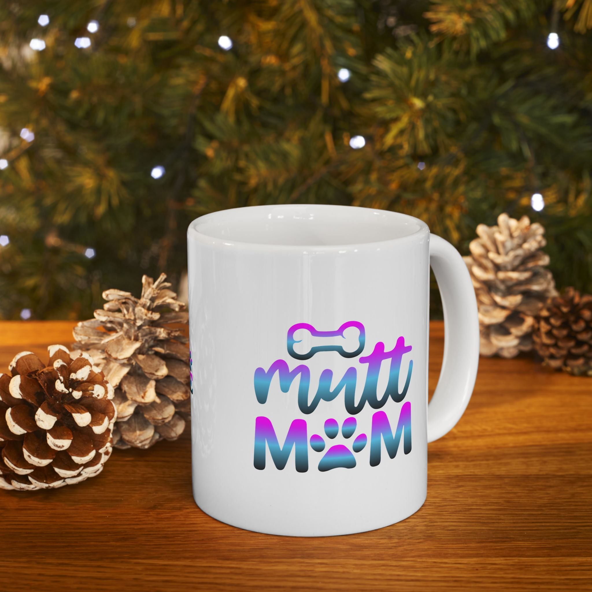 Cute Mutt Mom Ceramic Mug - Ideal Gift for Animal Lovers
