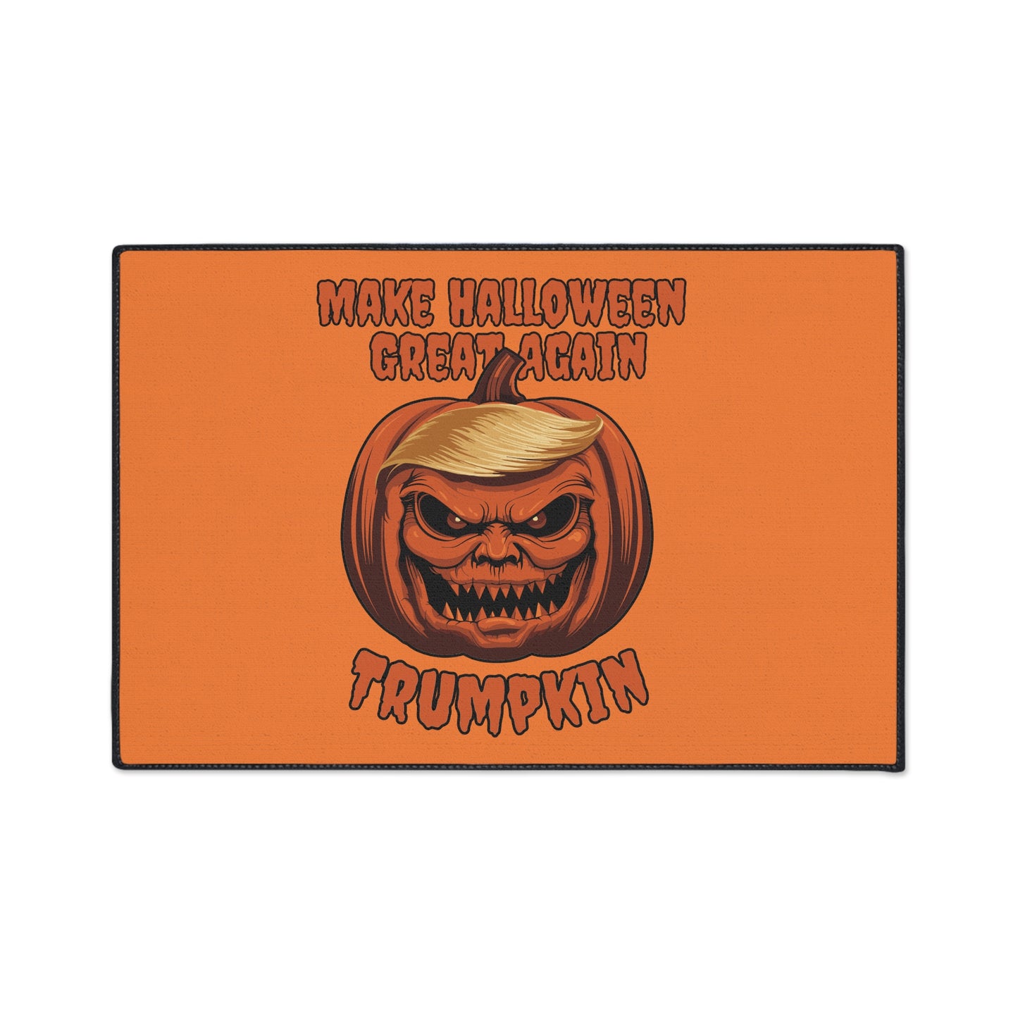 Make Halloween Great Again Floor Mat - Trump Pumpkin Doormat
