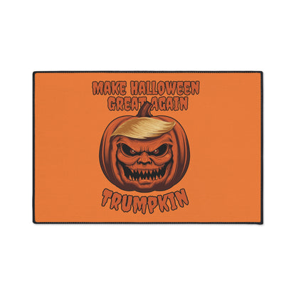 Make Halloween Great Again Floor Mat - Trump Pumpkin Doormat