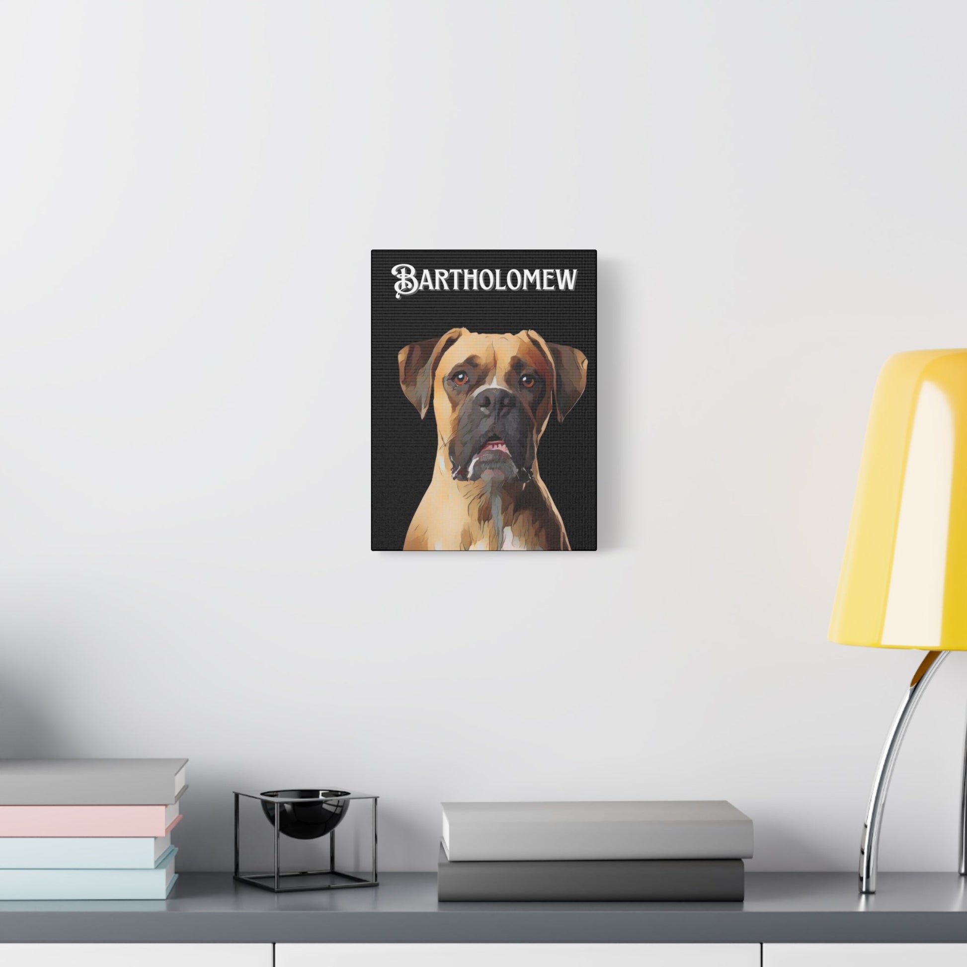 Personalized Dog Canvas Art - Custom Pet Portrait of Bartholomew | Purrfect Pet Haven