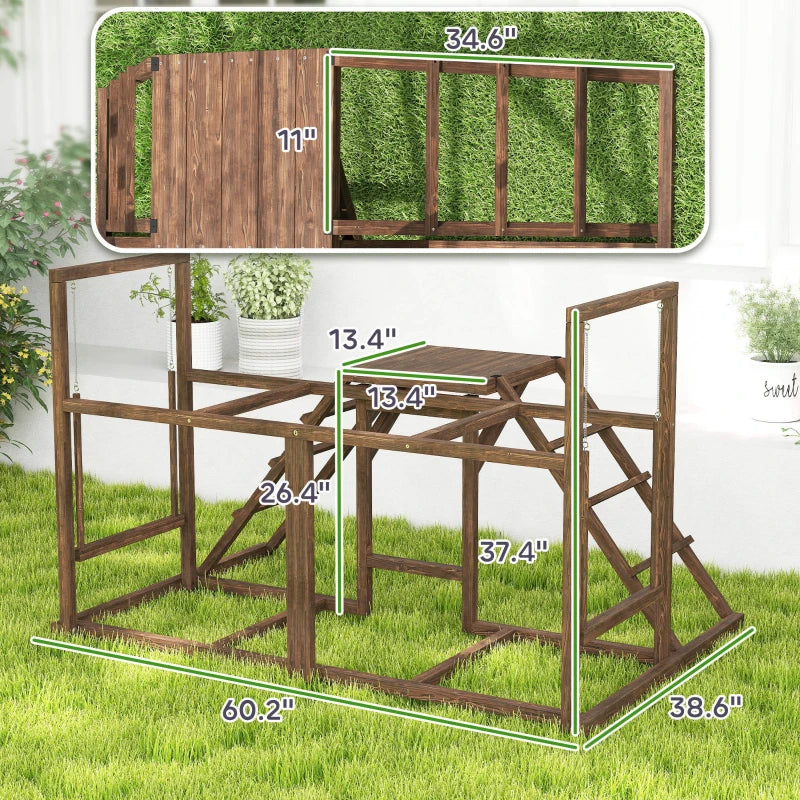 Chicken Coop Accessories - Activity Play Set with Swings - Purrfect Pet Haven