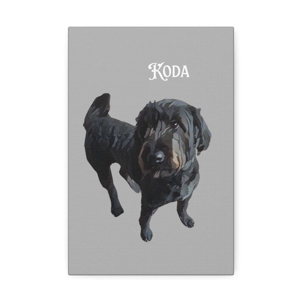 PAW-sonalized Light Grey Canvas Print | Upload Photo~Choose size | Purrfect Pet Haven