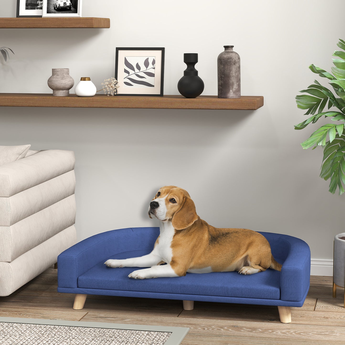 Dog Sofa Couch Bed - Large Washable Cushion for Dogs & Cats