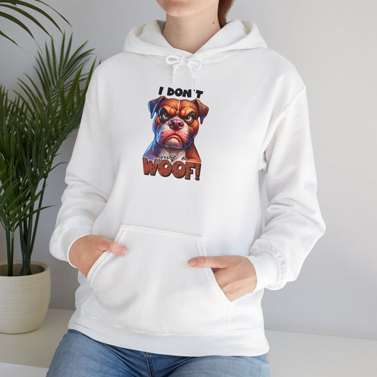 Fun Dog-Themed Unisex Hoodie - "I Don't Give a Woof" | Purrfect Pet Haven