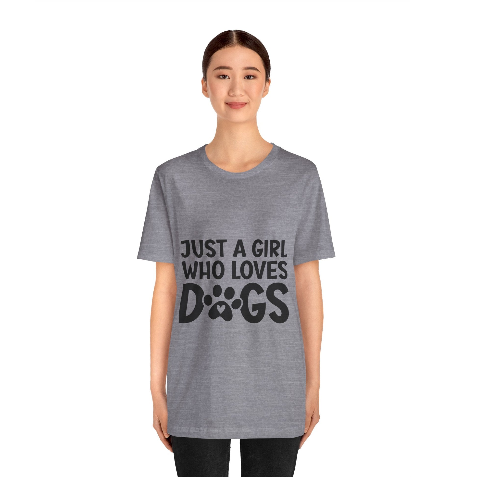 Dog Lover Unisex Tee - Just a Girl Who Loves Dogs | Purrfect Pet Haven