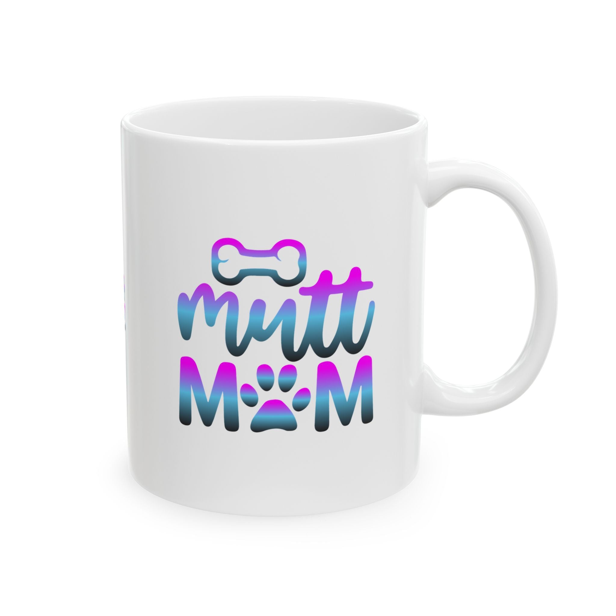 Cute Mutt Mom Ceramic Mug - Ideal Gift for Animal Lovers