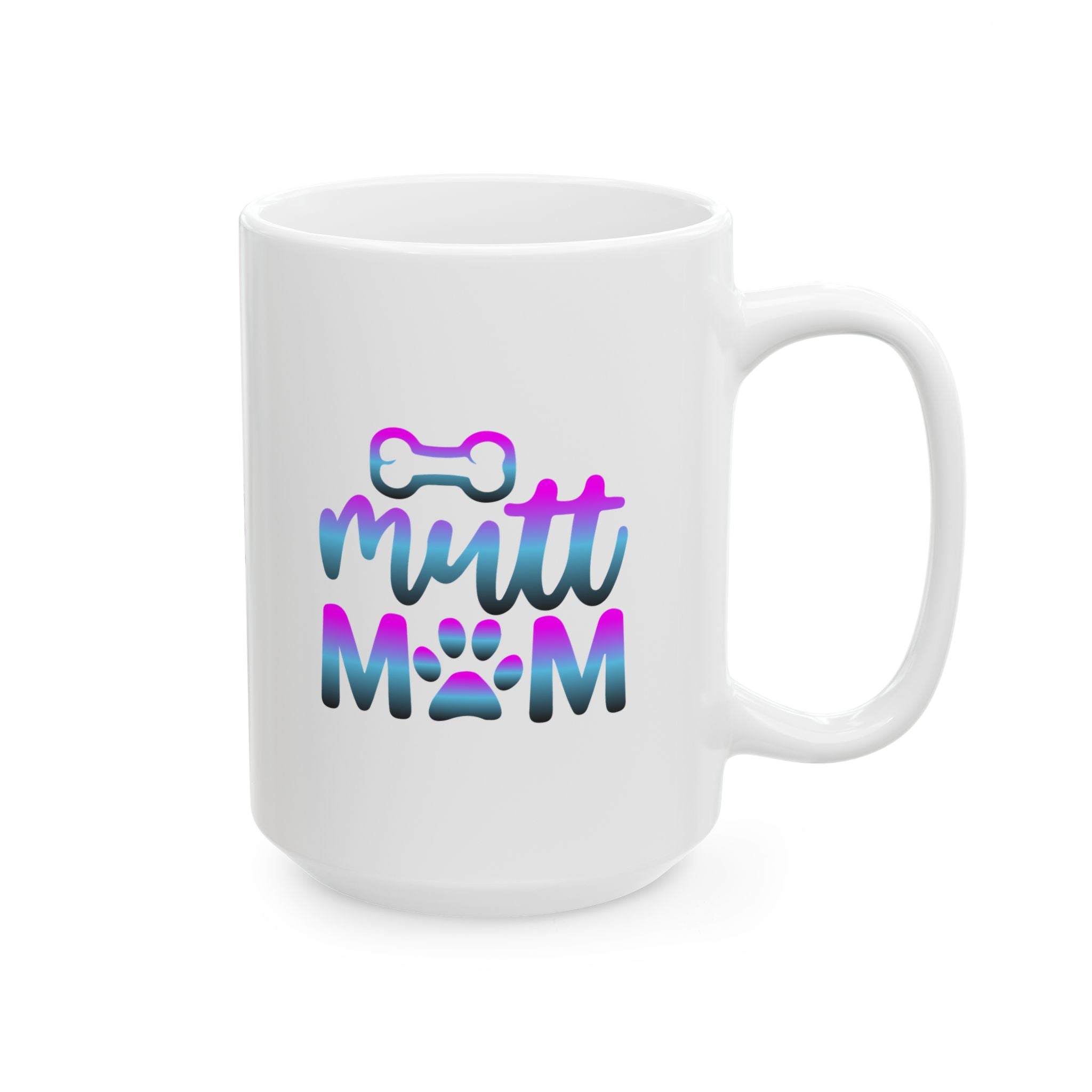 Cute Mutt Mom Ceramic Mug - Ideal Gift for Animal Lovers