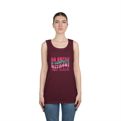 Playful Unisex Heavy Cotton Tank Top - Perfect for Casual Days
