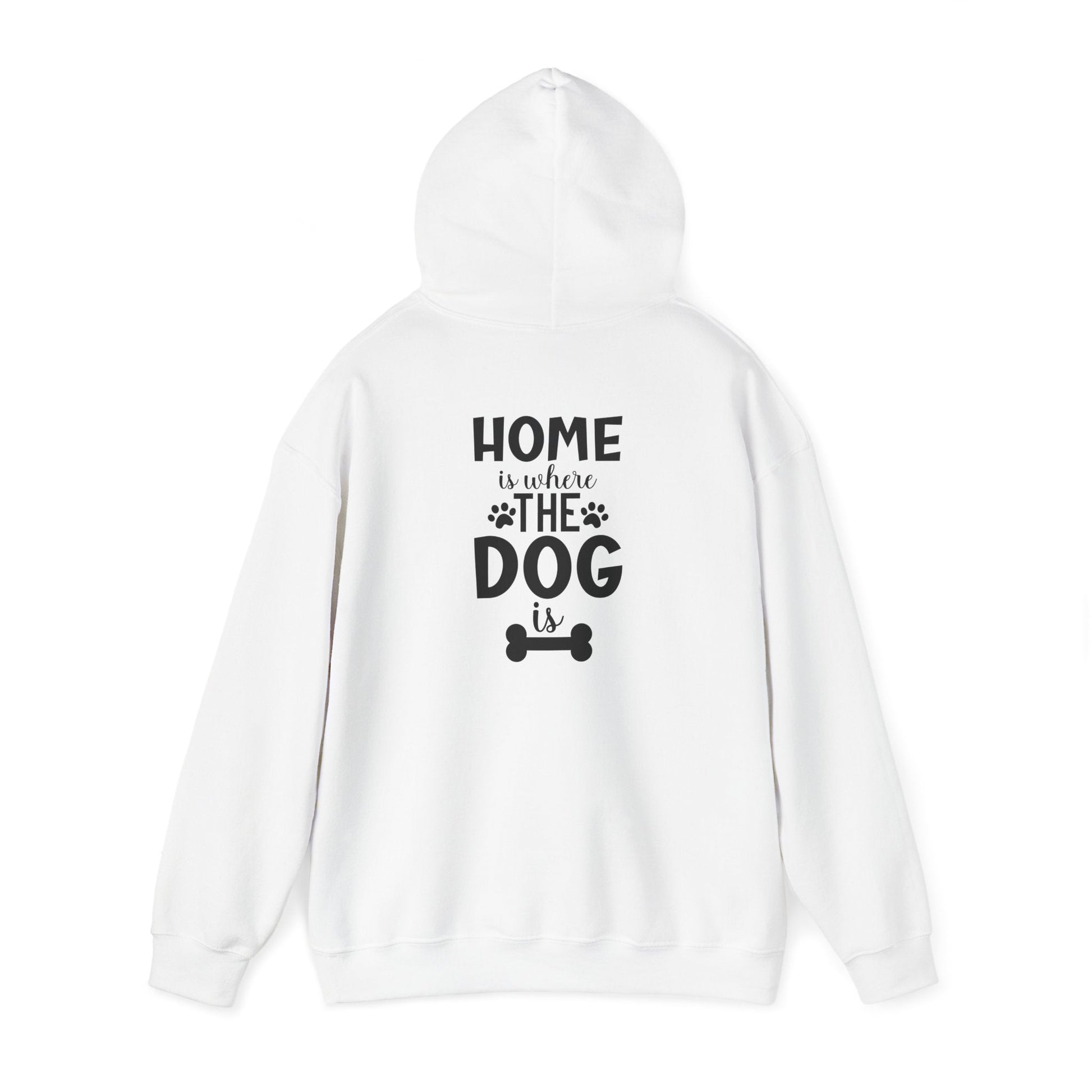 Home is Where the Dog Is Unisex Heavy Blend™ Hooded Sweatshirt | Purrfect Pet Haven