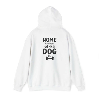 Home is Where the Dog Is Unisex Heavy Blend™ Hooded Sweatshirt | Purrfect Pet Haven