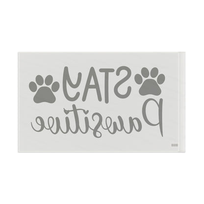 Paw Print Flag - Stay Pawsitive Home Decor