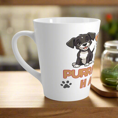 Purrfect Pet Haven Latte Mug - Adorable Dog-Themed Coffee Cup for Animal Lovers | Purrfect Pet Haven