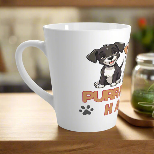 Purrfect Pet Haven Latte Mug - Adorable Dog-Themed Coffee Cup for Animal Lovers | Purrfect Pet Haven