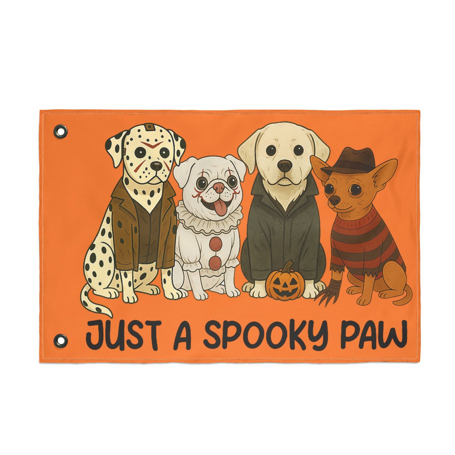 Halloween Dog Garden Flag - Spooky Pet Lover Outdoor Decoration