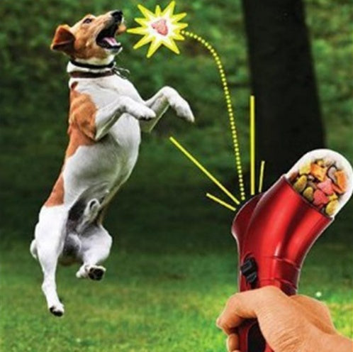 Pet Treat Food Catapult Funny Feeder Dog Toy