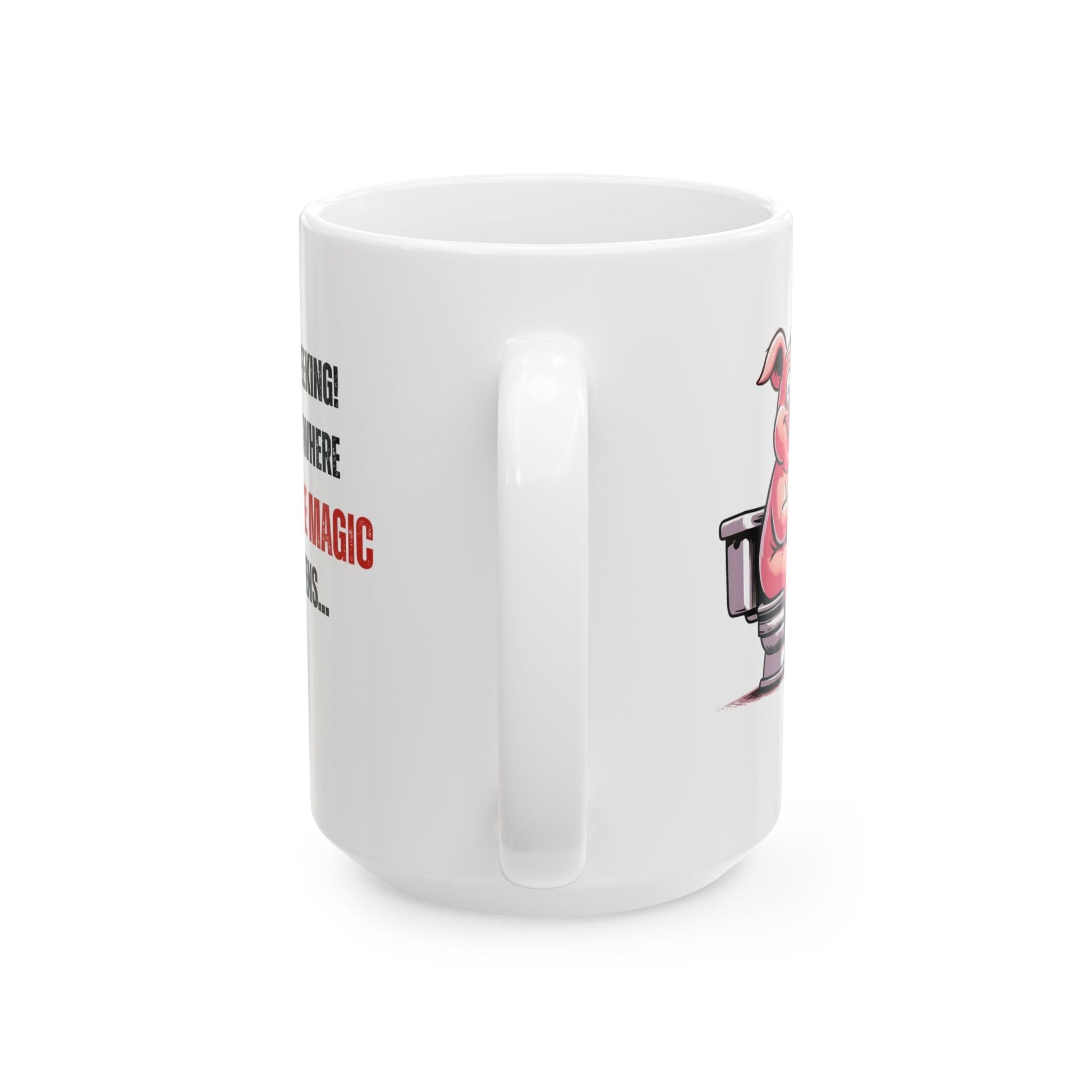 Funny Ceramic Mug - 'No Peeking!' Pig Design - Perfect Gift for Friends or Family | Purrfect Pet Haven